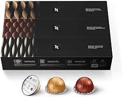 Nespresso Capsules Vertuo, Barista Flavored Pack, Medium Roast Coffee, 30 Count Coffee Pods, Brews 7.77 fl. oz